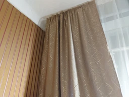 Шторы лляные "битое стекло" ALBO зеленые 150×270 см, комплект 2 шт. (SH-M17-4)