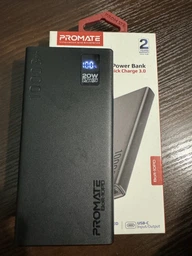 УМБ Promate Bolt-20PD 20000 mAh USB-А 2xUSB-С Black (bolt-20pd.black) фото від покупців 3