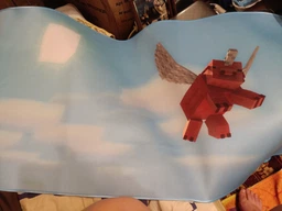 Игровая поверхность Minecraft Flying Pig 300*600 3мм