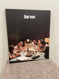 Интерьерная картина Клан Сопрано за обеденным столом, The Sopranos, сериал, криминальная драма, 37×30 см (id6849) фото от покупателей 1