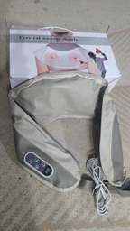 Масажер для шиї, спини та тіла з підігрівом Massager of Neck Kneading електричний прилад для воротникової зони SmartUs TV2010 полегшення болю та зняття напруги з тепловим ефектом для м'язового релаксу