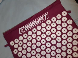 Массажный коврик Easyfit с подушкой фиолетовый (мат акупунктурный-аппликатор Кузнецова + валик-массажер для тела: спины, поясницы, шеи, ног, стоп, головы) EF-2709-VW