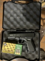 Стартовый пистолет Retay Arms Glock 19 + 20 патронов, Глок 19 под холостой патрон 9мм, Сигнальный, Шумовой фото от покупателей 2