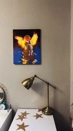 Картина за номерами Сяючий янгол, 40*50см, LED підсвітка SANTI (955081)