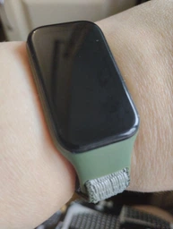 Нейлоновый ремешок MRK с застежкой на липучке для Mi Smart Band 8 Active/ Redmi Smart Band 2 черный (mrk3529) фото от покупателей 1