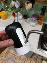 Електрична помпа для води BRS White диспенсер для бутильованої води USB зарядка автоматична подача 5–19 л фото от покупателей 15