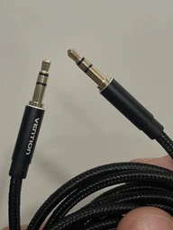 Кабель Vention AUX 3.5 мм - 3.5 мм 1.5 м TRS, Hi-Fi, позолоченные контакты, хлопковая оплетка Черный (BAWBG)