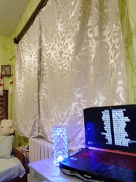Комплект коротких штор VR-Textil жаккард Вензель № 091ш 130х170 см 2 шт Золотистый (35-0050) фото от покупателей 2