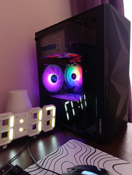 Корпус Prologix E113 Tempered Glass & Mesh Black