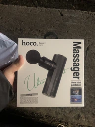 Фітнес-масажер для м'язів Hoco electric mini silent Massager HP50 |10h| чорний фото від покупців 2