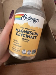 Магний глицинат, Magnesium Glycinate, Solaray, 350 мг, 240 капсул(53253282)