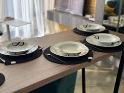 Сервировочный коврик подставка под тарелку ZHDANOVA BAGS&HOME цвет карамель фото от покупателей 1