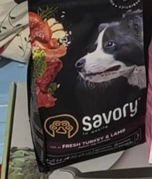 Корм сухий Savory Medium Breed Rich in Fresh Turkey та Lamb для дорослих собак середніх порід від 10 до 25 кг зі свіжим ягням 12кг фото від покупців 6