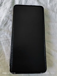 Чохол із натуральної шкіри Genuine Leather PRO для Xiaomi Poco X6 Pro Чорний фото від покупців 2