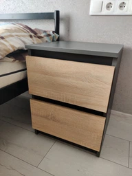 Тумба приліжкова з 2 ящиками без ручок RedWood Брістоль Ш400*В530*Г400 Білий\Дуб Сонома RLT225whitesonoma фото від покупців 4
