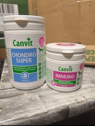 Вітаміни Canvit Chondro Super для собак 230 г ± 110 таблеток + Canvit Imuno 100 г ±90 таблеток (8595602546145) фото від покупців 1