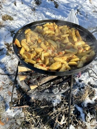 Сковорода-диск для пикника Sanmash 50 см + подставка для огня разборные ножки + крышка фото от покупателей 1