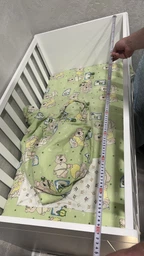 Детская кроватка МИЯ White от 0 до 4 лет из МДФ и массива бука фото от покупателей 1