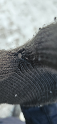 Рукавички чоловічі в'язані із сенсорними пальцями Puma Knit Gloves 04177201 M Black-Dark Gray Heather (4064533037113)
