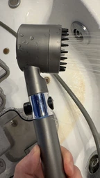 Набор Душевая насадка массажная лейка для душа Turbocharged shower head PRO 4 в 1 силиконовые массажные шипы 3 режима подачи воды окошко для контоля загрязнения + 6 фильтров для воды фото от покупателей 3
