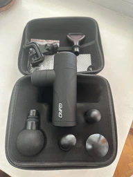 Перкусійний масажер для тіла та м'язів, ручний пістолет GYRO Muscle Mini S Gun Massager Black (GYRO-MiniS)