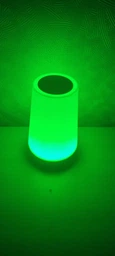 Аккумуляторний нічник з USB зарядкою LED RGB лампа в спальню Villa Volance з пультом, зміна 13 кольорів, регулювання яскравості біла + жовта