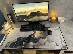 Игровая поверхность WorkPlaceShop TR МРАМОР И ЗОЛОТО 500х1000 мм фото от покупателей 1