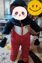 Дитячий зимовий комбінезонз Momo Bear на міху, 3 кольори, утеплений, на застібці р.9місяців, 77см