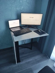 Стол-книжка трансформер Орион 2 Ferrum-decor 750x1520x730 Черный металл ДСП Дуб Сонома 16 мм (ORI204) фото от покупателей 8