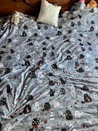Комплект постельного белья MirSon Евро 200х220 см 17-0671 With Love Cats Бязь (2200010177893)