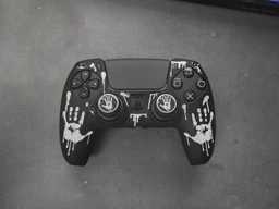 Якісний захисний силіконовий чохол Death Stranding (Black/Red) для геймпаду Sony DualSense PS5 + накладки на стіки [466129309] фото від покупців 8