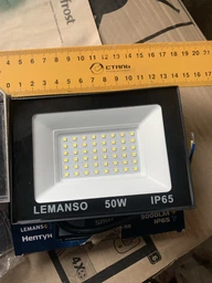 Прожектор світлодіодний LED SMD 50w 6500K IP65 3000LM "Нептун" чорний "LEMANSO" LMP103-50 фото від покупців 1
