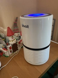 Очиститель воздуха Evoair Yuvo с УФ-C лампой и True HEPA фильтром, 4 скорости, ночной режим, антиаллергенная функция, окружающее освещение, белый