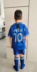 Форма футбольная детская Messi (Месси) 10 Интер Майями (Inter Miami) 2024, 22- 125-135, салатово-черная
