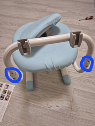 Комплект мебели Evo-Kids BD-24 стол + стул + полка + лампа Blue (BD-24 BL) фото от покупателей 1