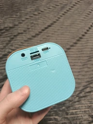 Портативна Bluetooth колонка бездротова з караоке ДВА мікрофони з різнокольоровим підсвічуванням, Рожева фото від покупців 15