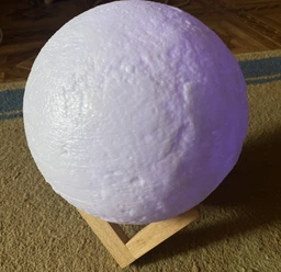 Ночной аккумуляторный светильник в виде луны 3D Moon Light на 3 режима подсветки 15 см сенсорный (IS33)
