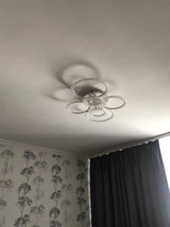 Люстра світлодіодна стельова LUMINARIA EUROPA 100W 6R CHROME/ICE з пультом ДУ для кухні, спальні, вітальні фото от покупателей 3