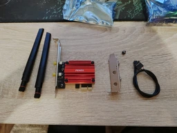 Сетевая карта WiFi+Bluetooth Fenvi 6E PCE-AXE3000. Wifi 2.4G/5G/6G, Bluetooth 5.3 (Intel AX210)