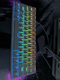 Механічна клавіатура з HOT SWAP AULA F3261 for WIN or MAC RGB 61 Keys RED SWITCH UKR/ENG BLACK (F3261B)