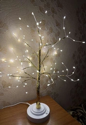 Настільний світильник DIY Auelife 108 Led дерево гірлянда Бонсай Auelife Тепле світло фото от покупателей 7