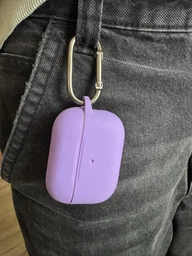 Силиконовый чехол для наушников Apple AirPods Pro 2 2022, Hang Case, коричневый, ультратонкий защитный кейс толщиной 2 мм, защита от царапин, пыли и ударов, компактный, с карабином для крепления, ArmorStandart (ARM68599)