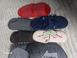 Набор гостевых домашних тапочек с закрытым/открытым носком 5 пар FX shoes Семейный 1509PBP 38-45 Микс (2820000021045)
