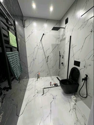 Душевая стенка AQUASTREAM AS Walk-In 110 Black фото от покупателей 1