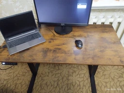 Стіл Mealux PowerDesk Lite Mahogany з електрорегулюванням висоти (арт. EVO-201 Lite Mahogany/B)