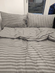 Комплект постельного белья MirSon Полуторный 143 x 210 Ranforce Elite 17-0601 Stripe Gray Ранфорс (2200008049584)