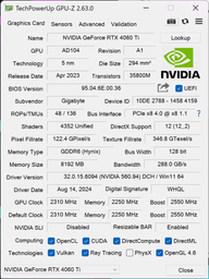 Відеокарта Gigabyte PCI-Ex GeForce RTX 4060 Ti Windforce OC V2 8G 8GB GDDR6 (128bit) (2550/18000) (HDMI, 3 x DisplayPort) (GV-N406TWF2OCV2-8GD)