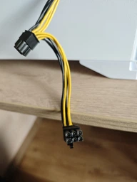 Кабель живлення для відеокарт Ewell PCI-E 6pin to 8pin (6+2), M/M універсальний, 50 см (EW459)