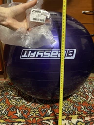 Мяч для фитнеса гимнастический, фитбол для беременных EasyFit EF-3007-V 65 см Фиолетовый (56001739) фото от покупателей 7