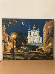 Набор для росписи по номерам Ideyka Вечерний Киев 40x50 см (KHO2160) фото от покупателей 2